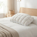 Pillow Ergonomic Neck Support Microfiber Fill Machine Washable Cover