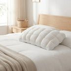 Pillow Ergonomic Neck Support Microfiber Fill Machine Washable Cover