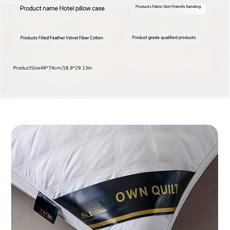 Pillow Set Hypoallergenic 3D Quilting Machine Washable