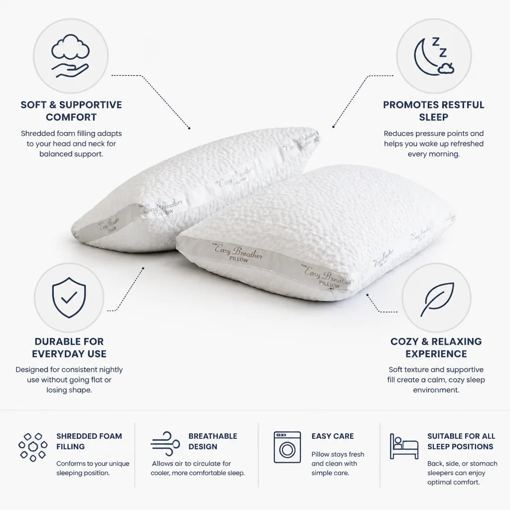 Pillow Shredded Foam Soft & Supportive