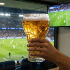 Pint Glass Football-Textured Grip 20.3 Fl Oz