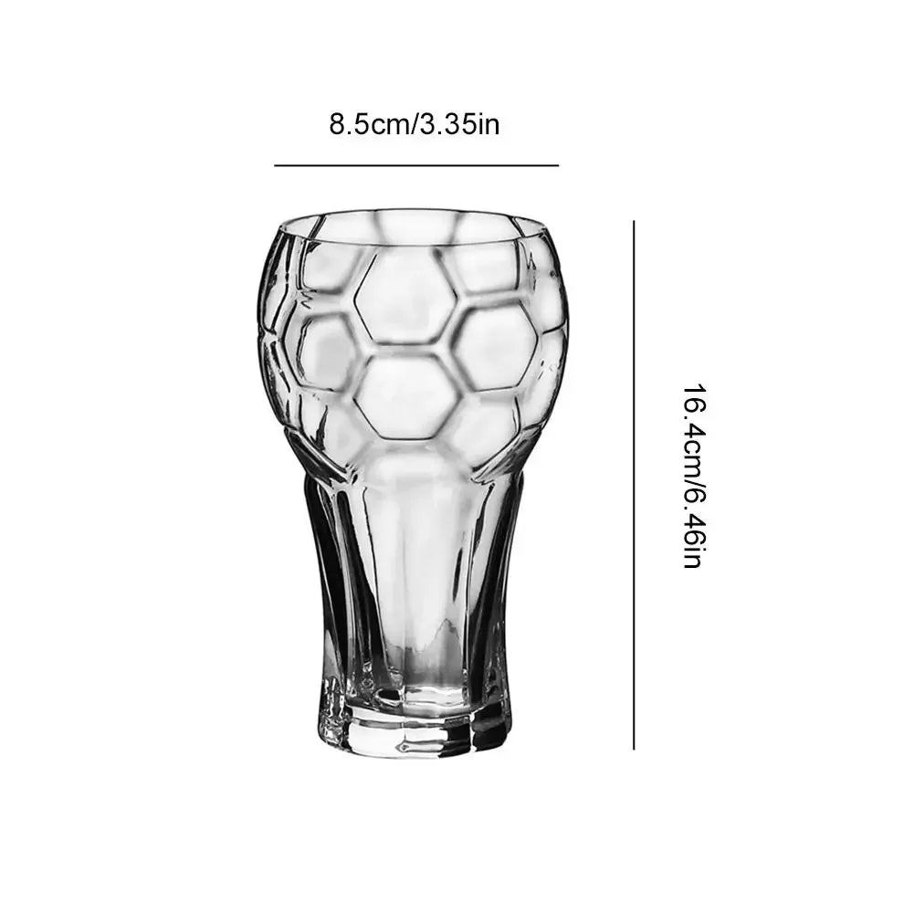 Pint Glass Football-Textured Grip 20.3 Fl Oz
