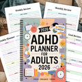 Planner ADHD Friendly Daily & Weekly Dated 2026