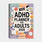 Planner ADHD Friendly Daily & Weekly Dated 2026