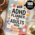 Planner ADHD Friendly Daily & Weekly Dated 2026