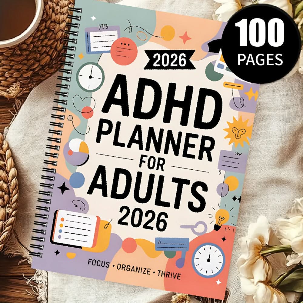 Planner ADHD Friendly Daily & Weekly Dated 2026
