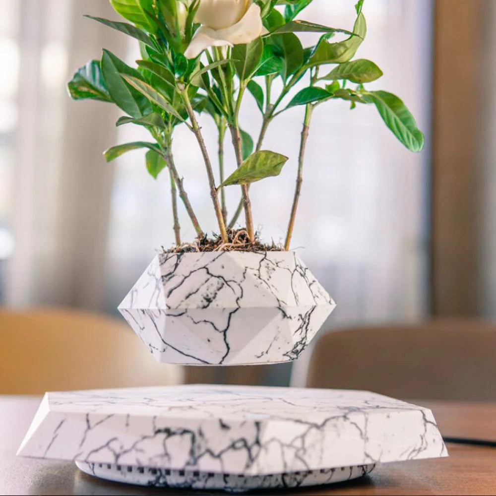 Plant Pot Magnetic Levitation 360° Rotation