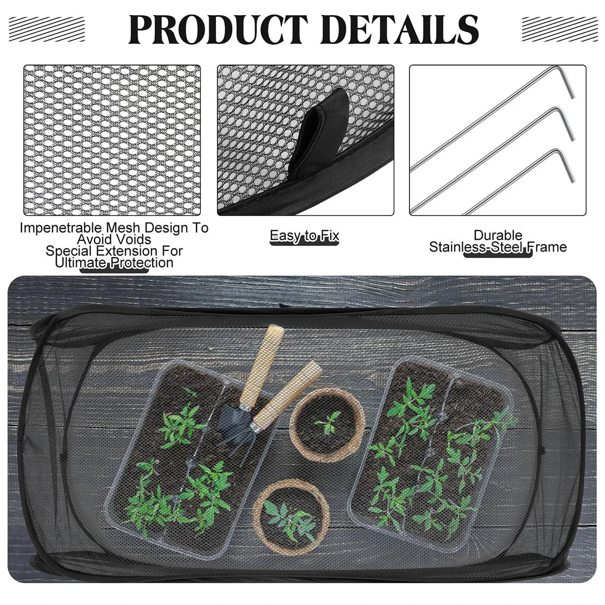 Plant Protection Net Pop-Up Foldable Breathable