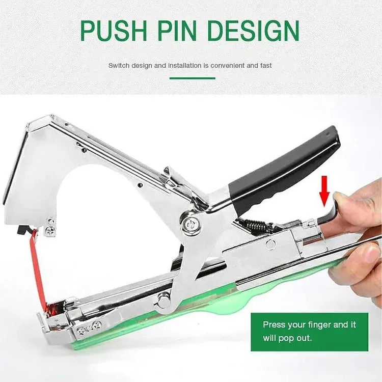 Plant Tying Tool One-Handed With Bands & Staples