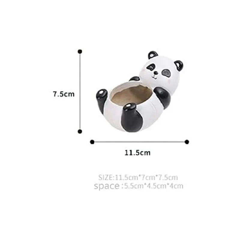 Planter Panda-Shaped Compact Lightweight