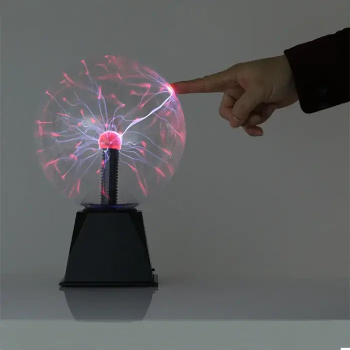 Plasma Ball Night Light Touch-Activated USB & Battery Powered