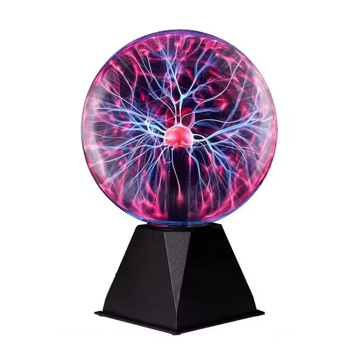 Plasma Ball Night Light Touch-Activated USB & Battery Powered