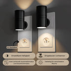 Plug-In Wall Light Adjustable Swivel Head Warm LED Glow
