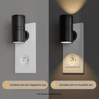 Plug-In Wall Light Adjustable Swivel Head Warm LED Glow