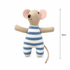 Plush Mouse Toy Organic Cotton Hand-Stitched Details