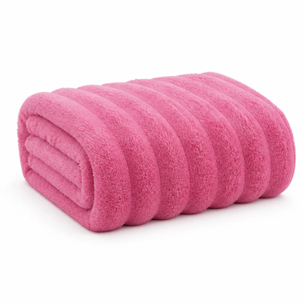 Plush Throw Blanket Ultra-Soft Microfiber Oversized 65x90