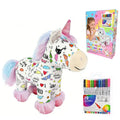 Plush Toy Paintable & Washable With 12 Non-Toxic Markers