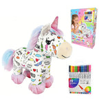Plush Toy Paintable & Washable With 12 Non-Toxic Markers