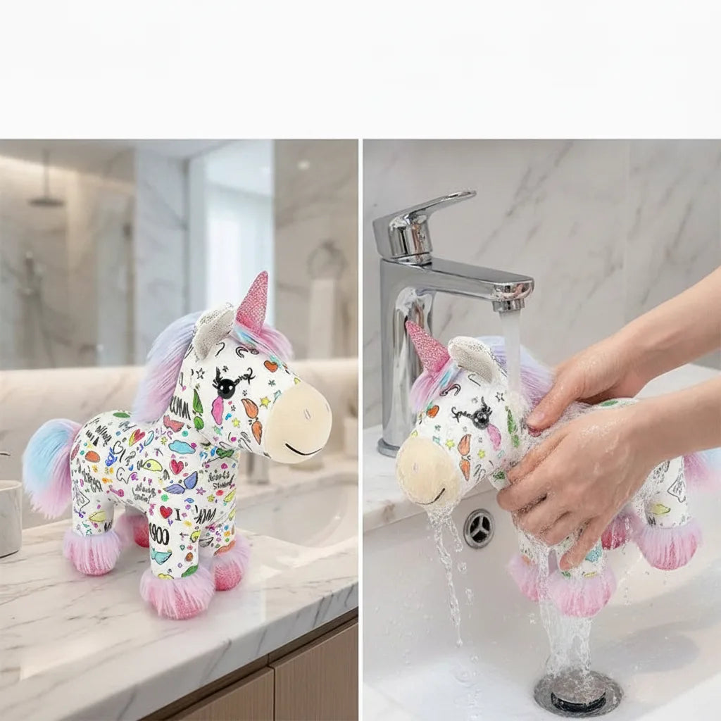 Plush Toy Paintable & Washable With 12 Non-Toxic Markers