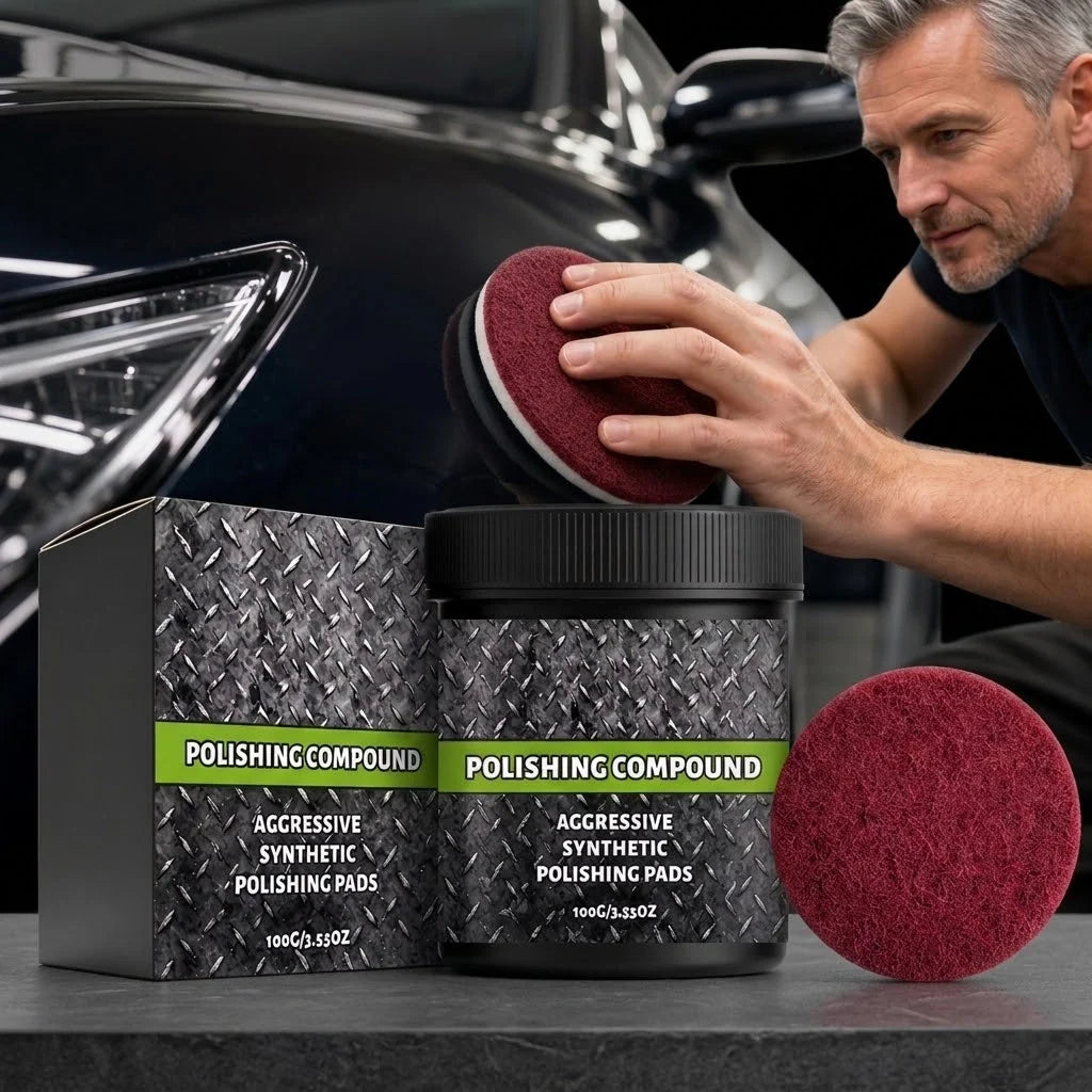 Polishing Paste Kit Metal & Stone Includes Pad