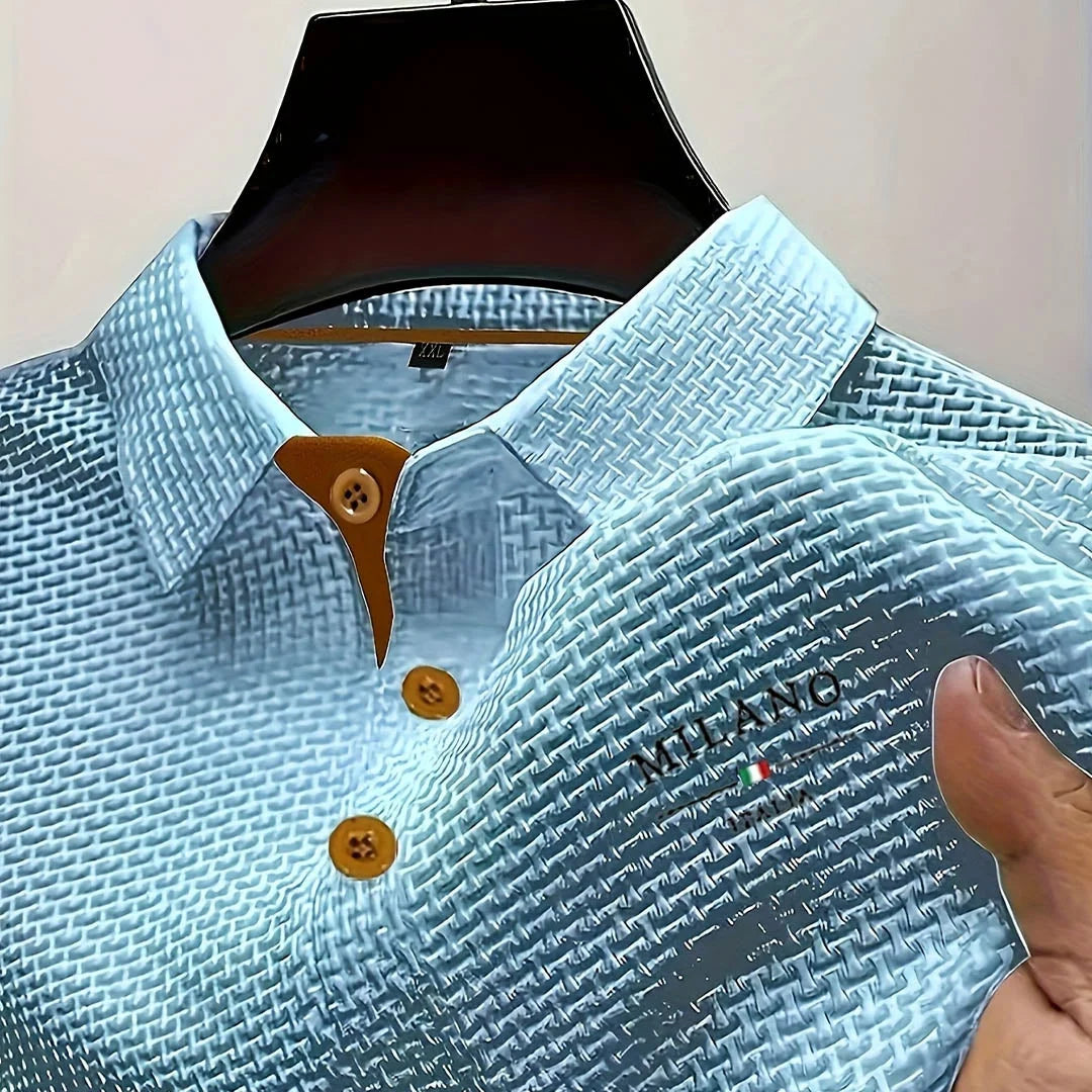 Polo Shirt Textured Lightweight Breathable