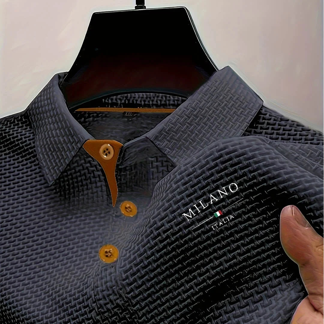 Polo Shirt Textured Lightweight Breathable