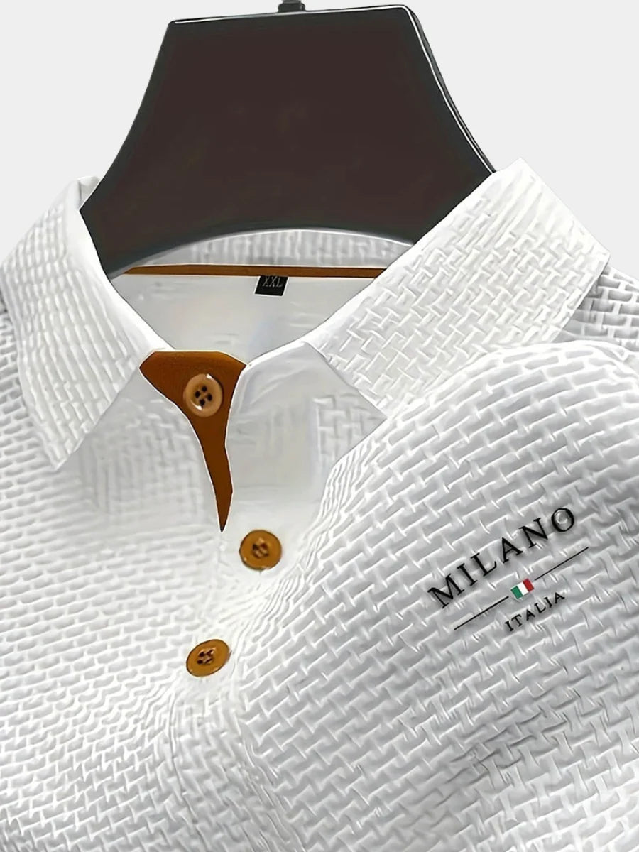 Polo Shirt Textured Lightweight Breathable