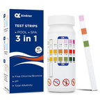 Pool Test Strips 3-In-1 Chlorine pH Alkalinity 50 Pack