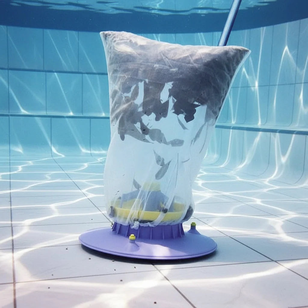 Pool Vacuum Cleaner Water-Powered Chemical-Free Reusable Filter