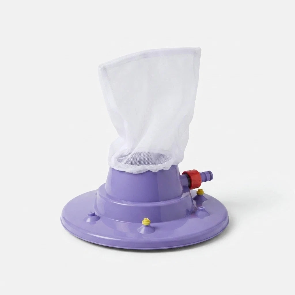 Pool Vacuum Cleaner Water-Powered Chemical-Free Reusable Filter