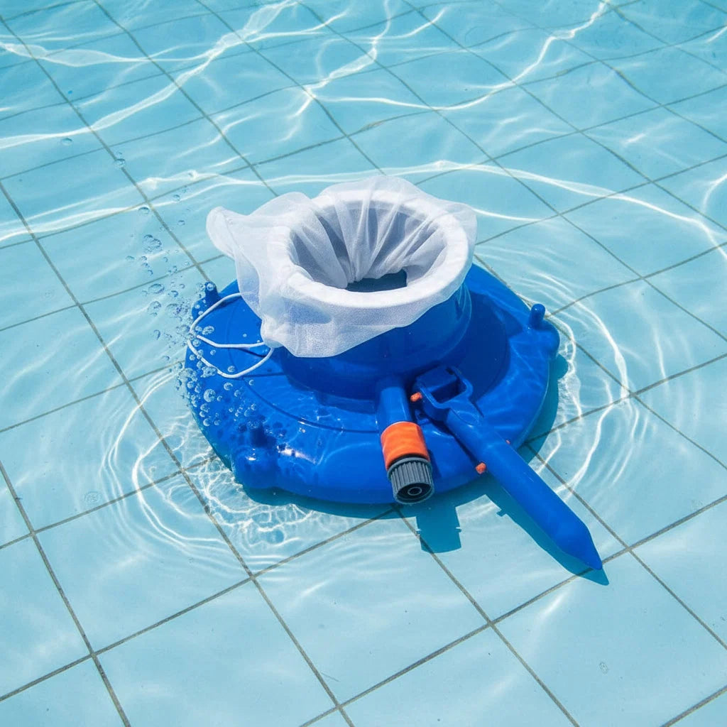 Pool Vacuum Cleaner Water-Powered Chemical-Free Reusable Filter