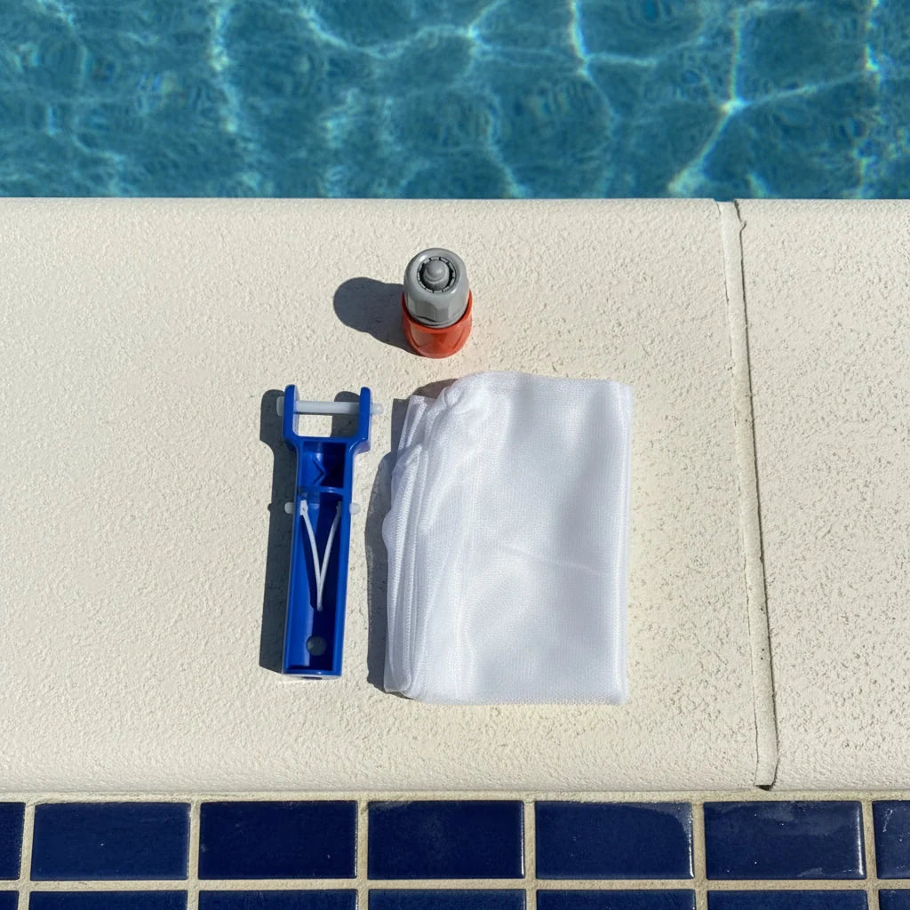 Pool Vacuum Cleaner Water-Powered Chemical-Free Reusable Filter