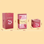 Pop-Up Gift Box Velvet-Lined Pop-Out Cubes & Gift Bag