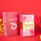 Pop-Up Gift Box Velvet-Lined Pop-Out Cubes & Gift Bag