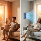 Portable Air Conditioner Drill-Free Wall Mount Whisper-Quiet