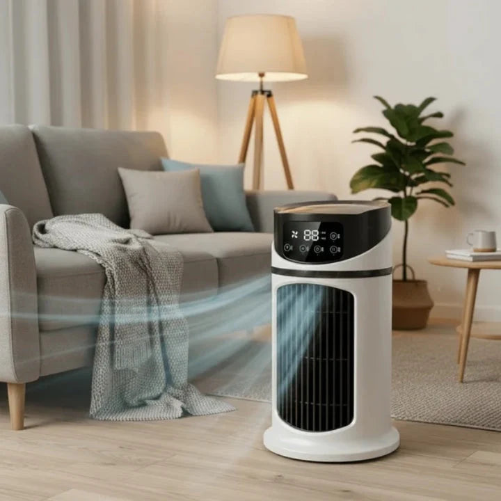 Portable Air Cooler & Humidifier USB-Powered 6 Speeds