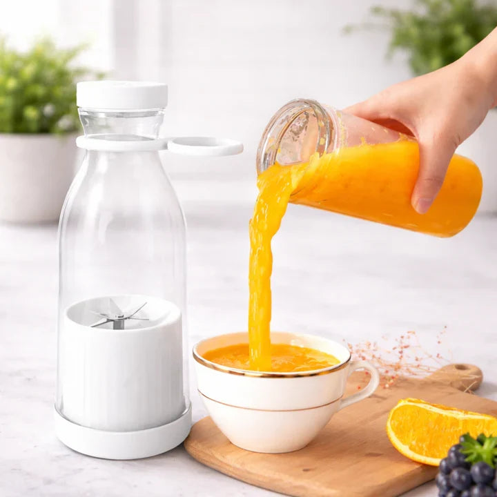 Portable Blender Bottle USB Rechargeable Self-Cleaning