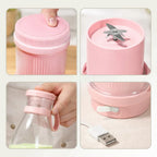Portable Blender Bottle USB Rechargeable Self-Cleaning