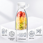 Portable Blender USB Rechargeable 6 Stainless Steel Blades BPA Free