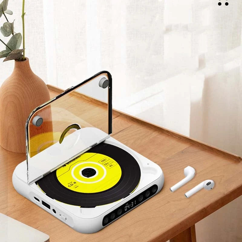 Portable CD Player Bluetooth Hi-Fi 6-Hour Battery