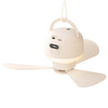 Portable Ceiling Fan Rechargeable Ultra-Quiet LED Light