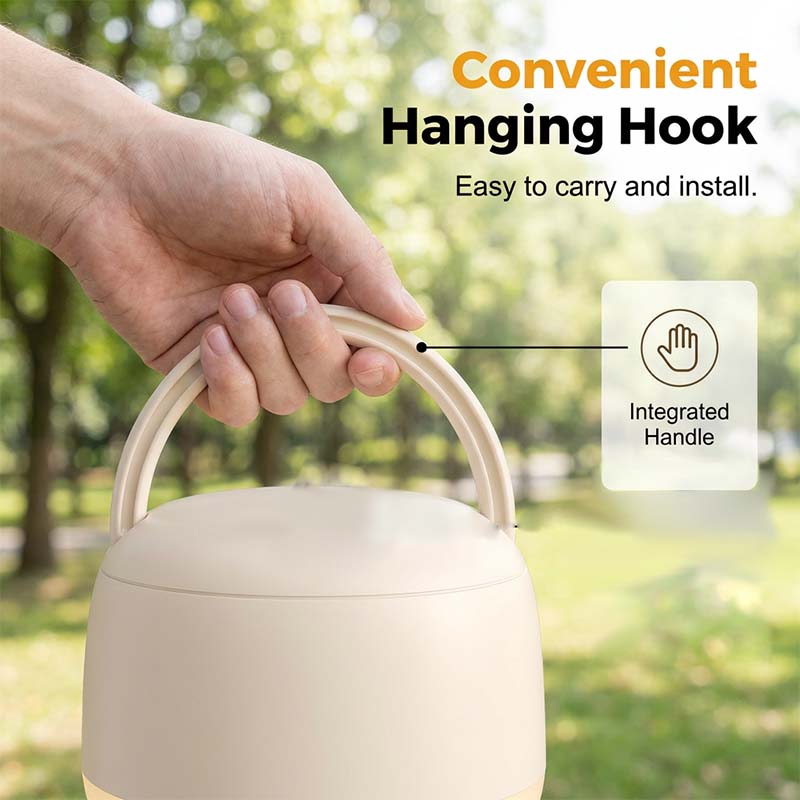 Portable Ceiling Fan Rechargeable Ultra-Quiet LED Light