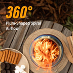 Portable Fire Bowl Heat-Resistant Metal Elevated Stand
