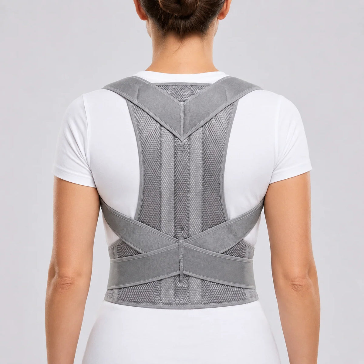 Posture Corrector Brace Adjustable Breathable Mesh Upper Back Support