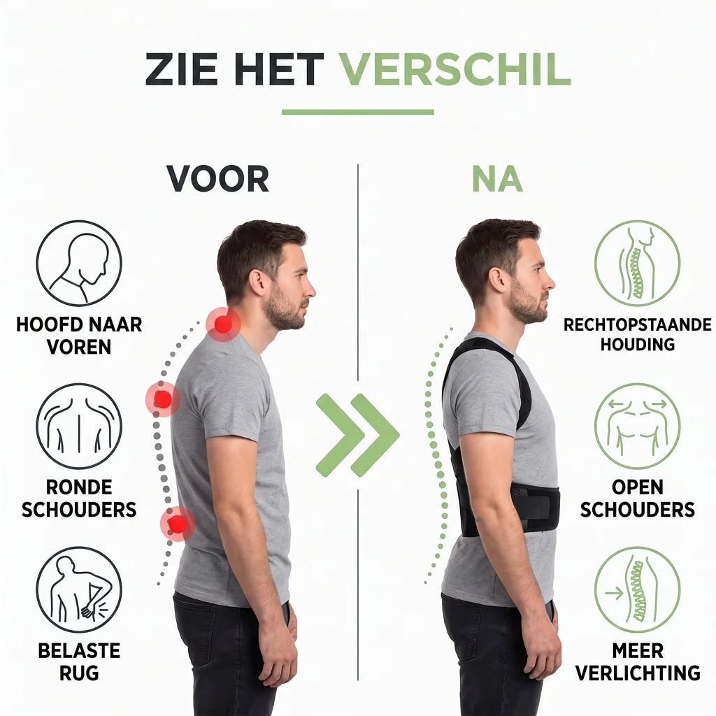 Posture Corrector Brace Adjustable Breathable Mesh Upper Back Support