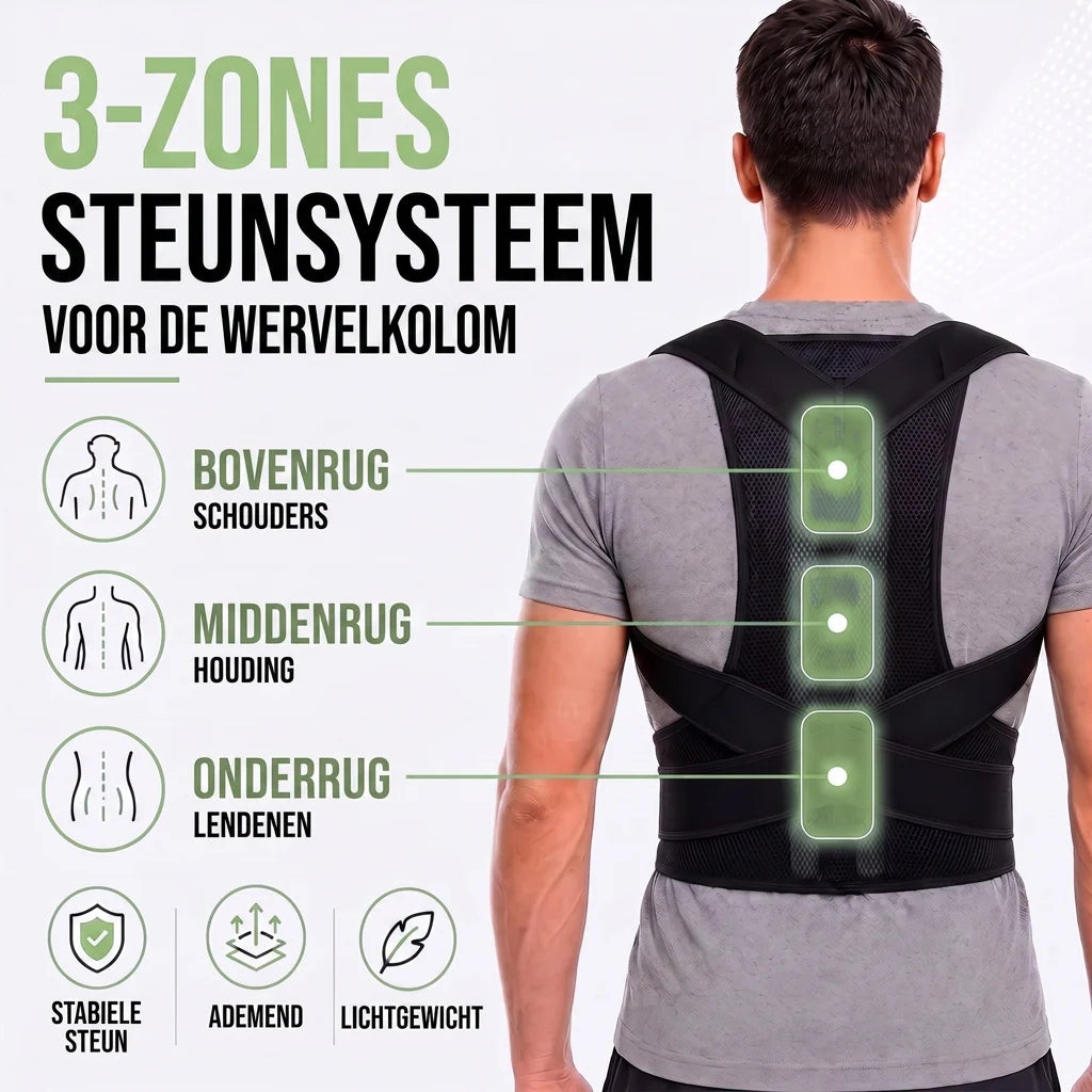 Posture Corrector Brace Adjustable Breathable Mesh Upper Back Support