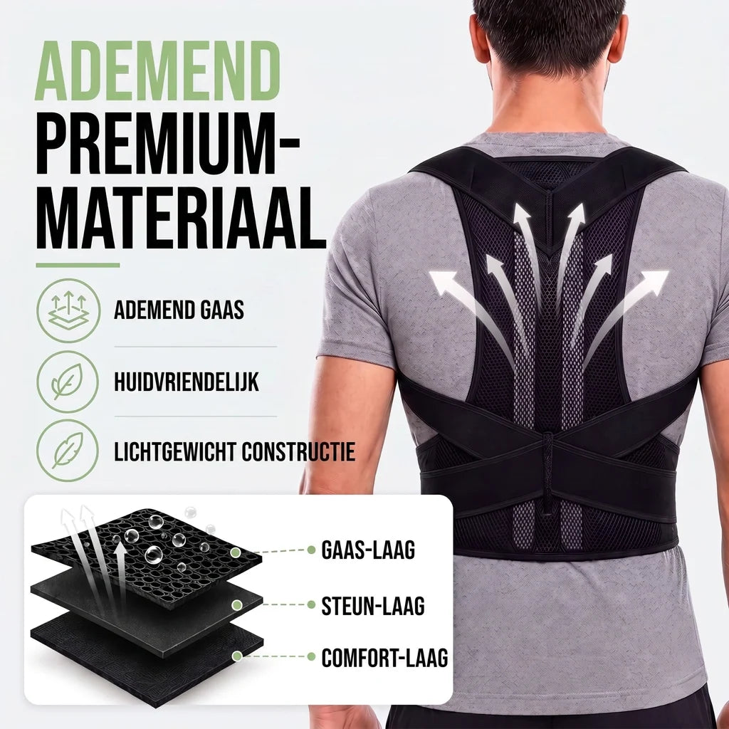 Posture Corrector Brace Adjustable Breathable Mesh Upper Back Support