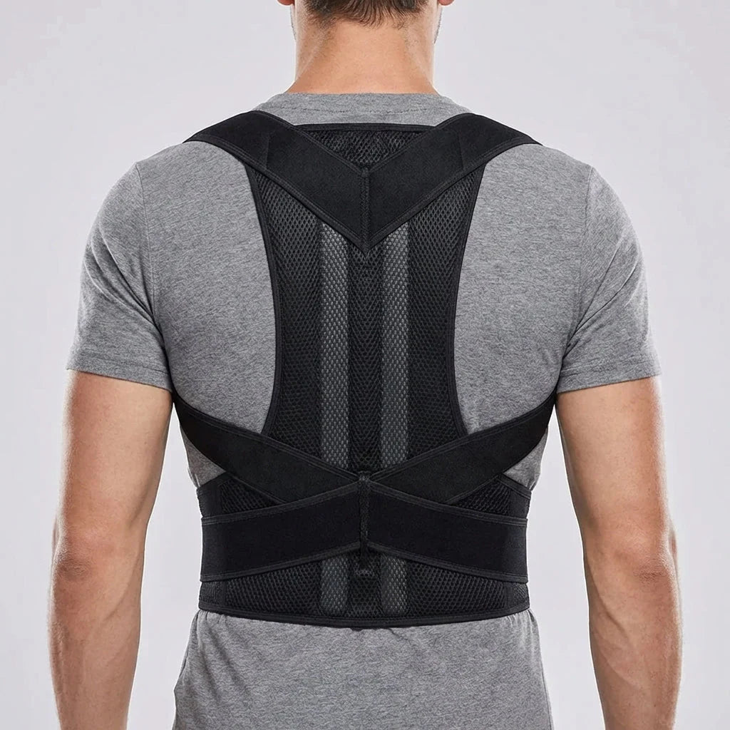 Posture Corrector Brace Adjustable Breathable Mesh Upper Back Support