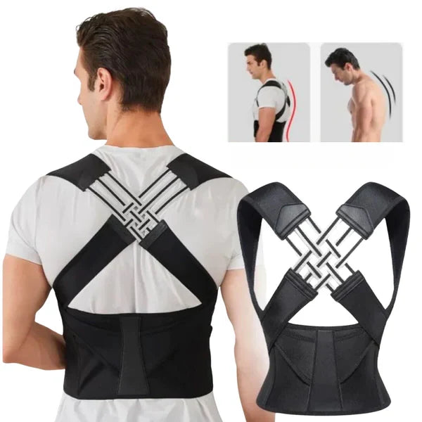 Posture Corrector Brace Adjustable Straps Discreet Under-Clothing Support