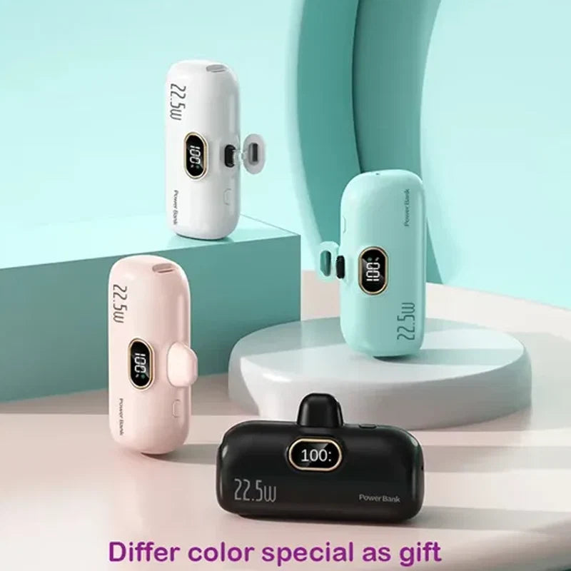 Power Bank 5000mAh 22.5W Fast Charging Digital Display